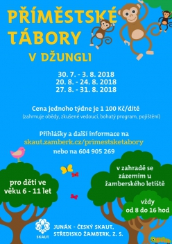 Příměstské tábory Žbk 2018